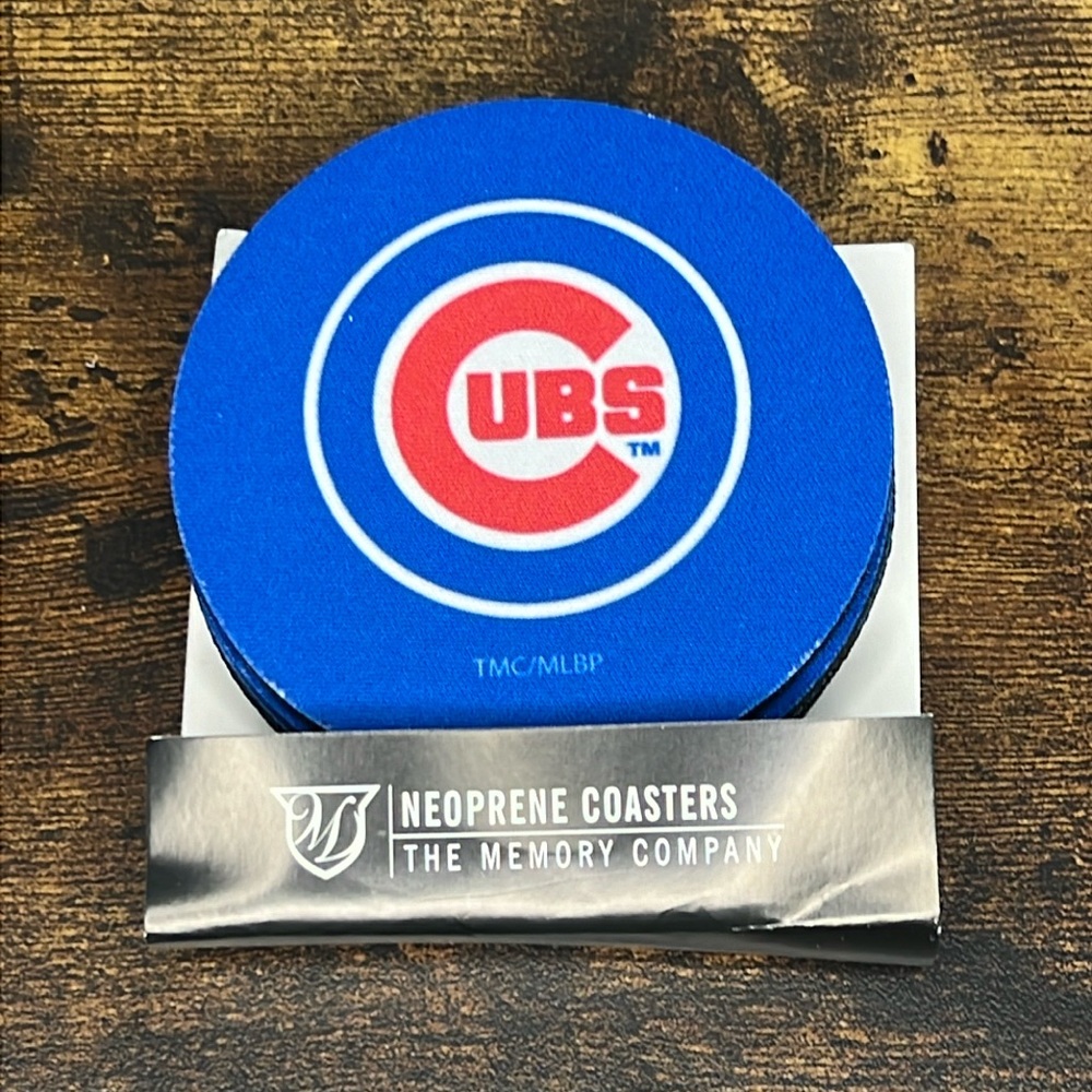 Chicago Cubs major baseball logo coasters sports